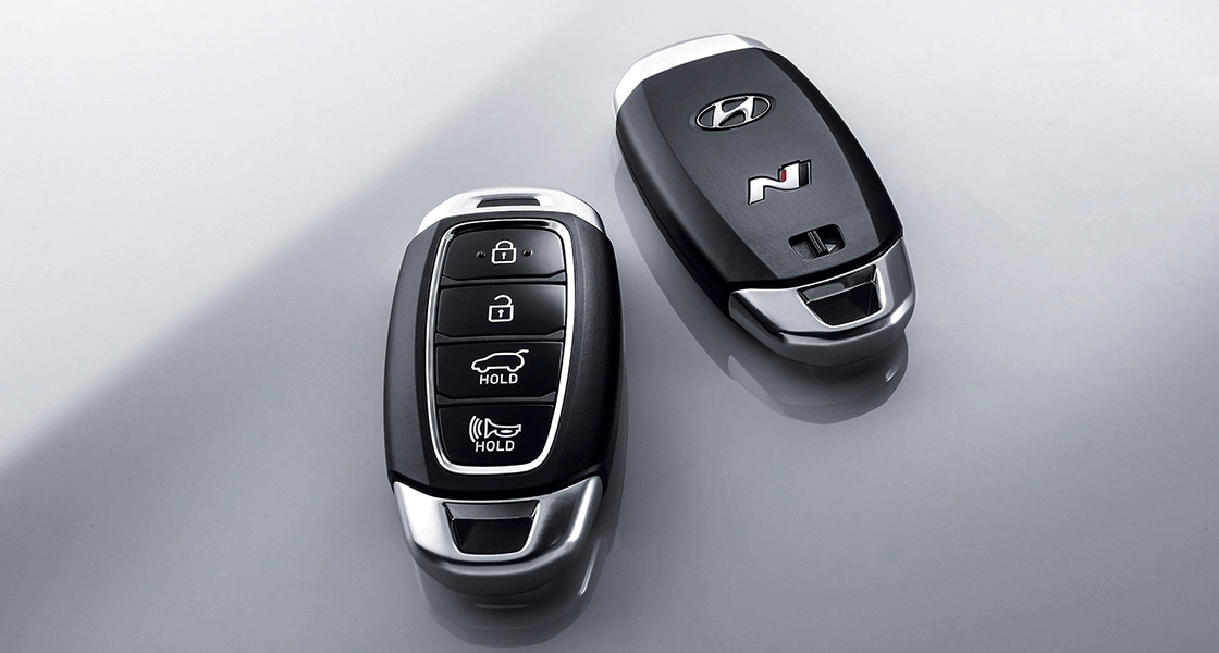 VELOSTER N Smart keys with the N logo